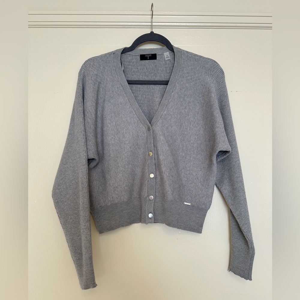 Grey cardigan